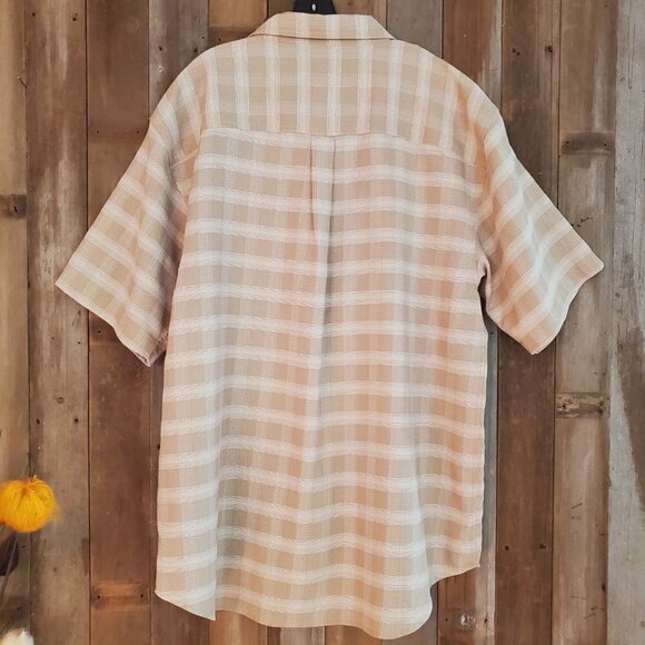 The North Face TNF Mens Casual Button Down Shirt Plaid 2 Chest Pockets Logo XL - Picture 6 of 7